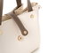 Vince Camuto Bellagio Bolso de mano 100% Piel de Polivinilo Color Crema y Visón